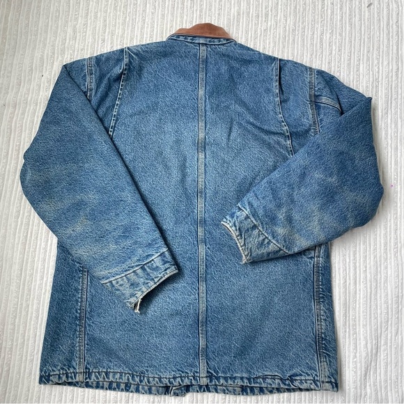 Vintage Carharrt C59 Duck Canvas Denim Chore Coat - Picture 3 of 10